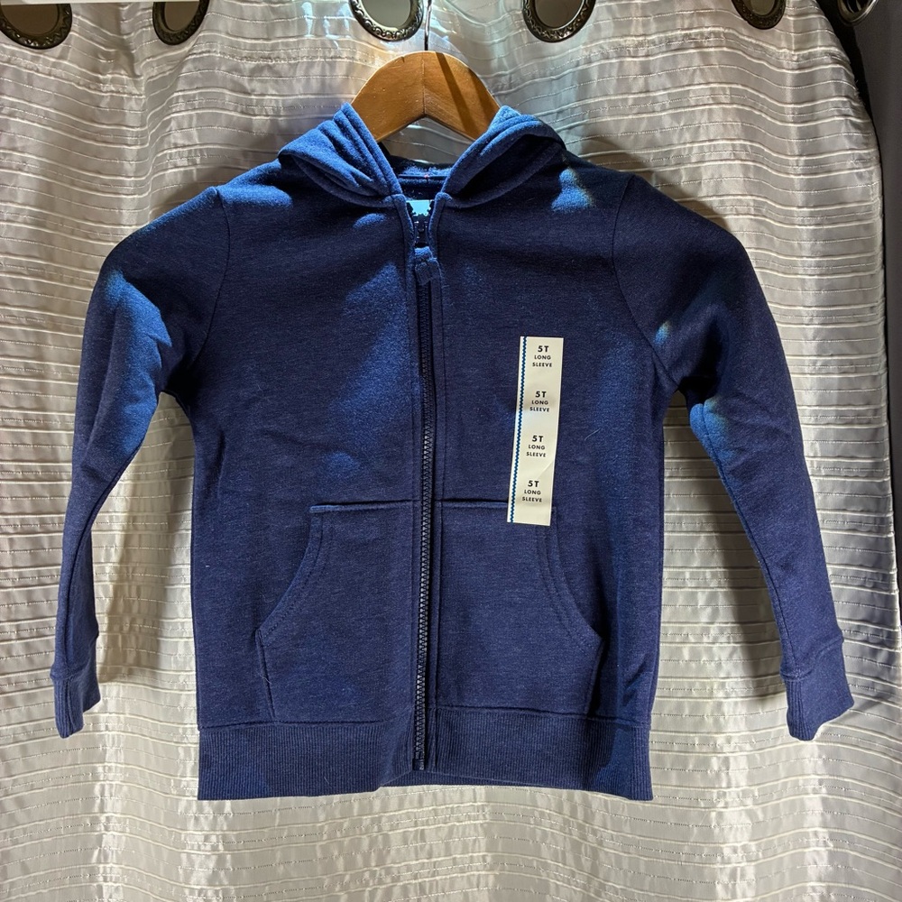 Cat & Jack Navy Full-Zip Hoodie